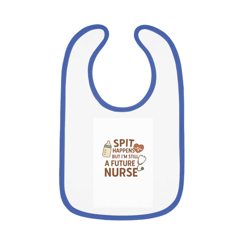 Baby Contrast Trim Jersey Bib