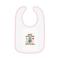 Baby Contrast Trim Jersey Bib